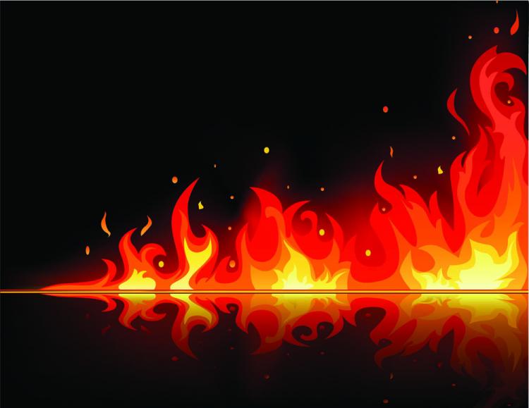 free vector Beautiful flame vector clip 02
